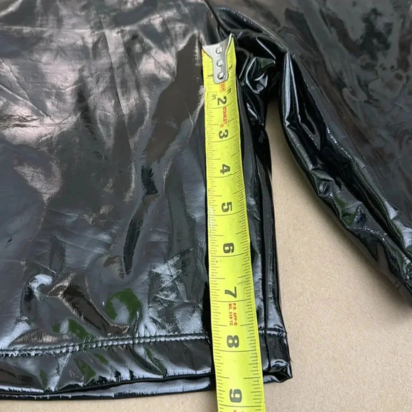 Forever 21 Black Glossy Vinyl Biker Shorts - Picture 5 of 7